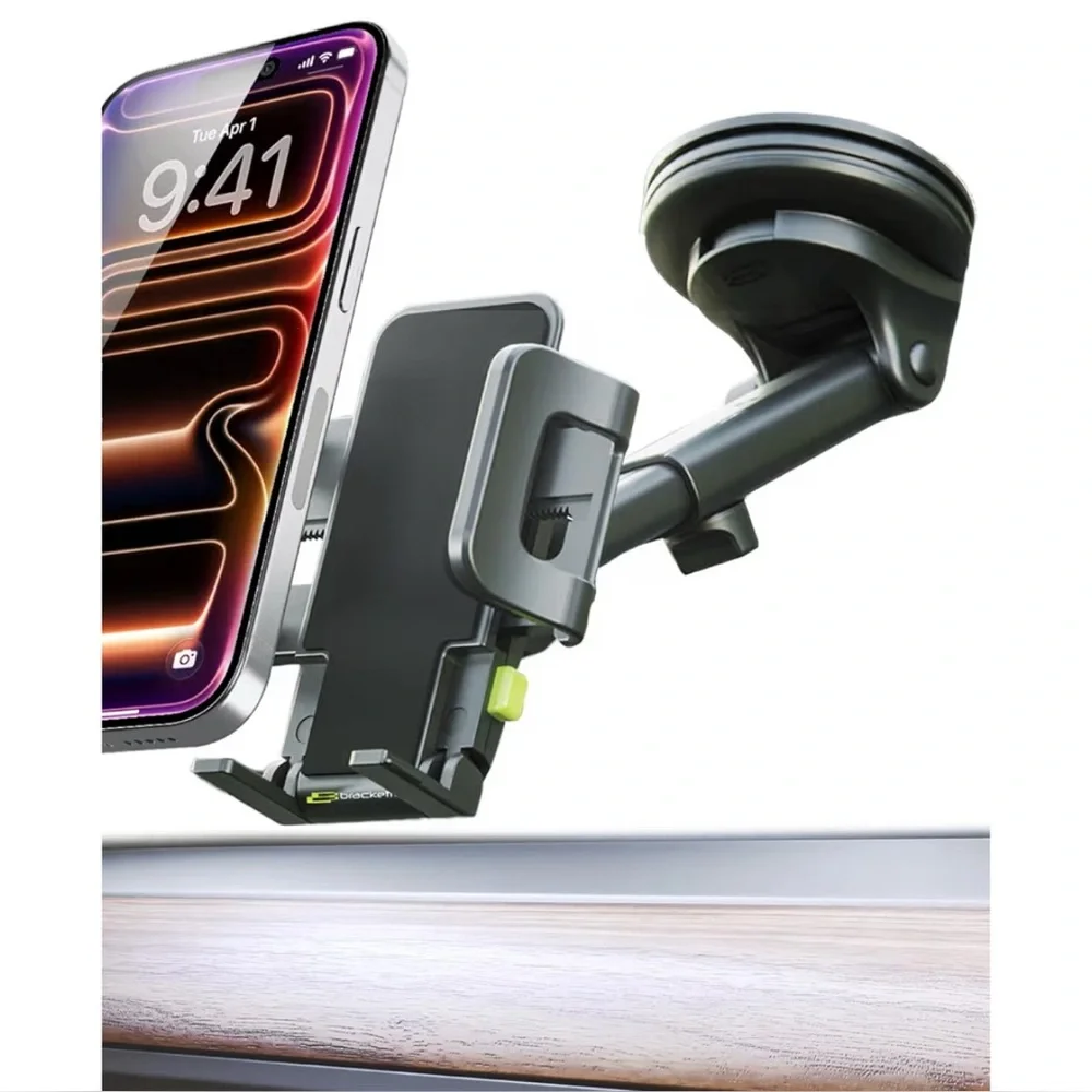 Bracketron Cell Phone Holder TripGrip Dashboard & Windshield, One-Hand Release